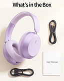 Purple Wireless Headphones  Foldable Headset w Mic Earphones Earbuds  - ZDXW268 2629-7