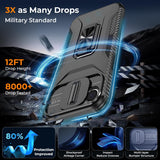 Hybrid Case Cover Metal Ring Lens Protects Kickstand Shockproof Armor  - ZDXW107 2449-3