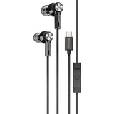 Wired TYPE-C Earphones USB-C Earbuds Magnetic Headphone w Mic Headset Earpieces  - ZDC89 2574-1