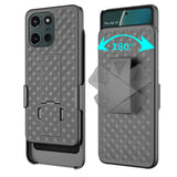 Case with Belt Clip Swivel Holster Combo Cover w Kickstand Armor Drop-Proof  - ZDM73 2217-2