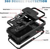 Hybrid Case Cover Metal Ring Lens Protects Kickstand Shockproof Armor  - ZDXW106 2448-7