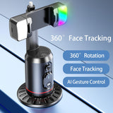 Auto Face Tracking Holder Phone Stand 360-degree Rotation Tripod Smart Camera Shooting Rechargeable Remote Shutter  - ZDXW125 2473-3