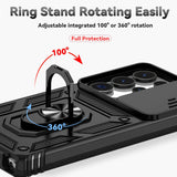 Hybrid Case Cover  Metal Ring  Lens Protects  Kickstand Shockproof Armor  - ZDXW12 2348-6