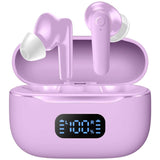 Purple TWS Earphones Wireless Earbuds Headphone True Stereo Headset  - ZDXW186 2535-1