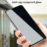 2 Pack Privacy Screen Protector Tempered Glass Anti-Spy 9H Hardness Anti-Peep 3D Edge  - ZD2XG90 2043-5