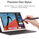 Stylus Touch Screen Pen Fiber Tip Aluminum Lightweight Black Color  - ZDP12 2195-4