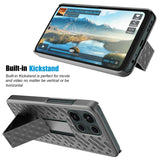 Case with Belt Clip Swivel Holster Combo Cover w Kickstand Armor Drop-Proof  - ZDM73 2217-6