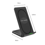 Wireless Charger 10W Fast Stand Detachable  2-Coils   Charging Pad   - ZDZS40 2130-5