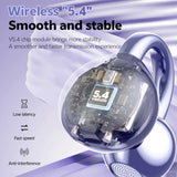 Wireless Ear-Clip TWS Earphones Bluetooth Earbuds Bone Conduction Headphones True Stereo Charging Case Hands-free Mic  - ZDV79 2334-2