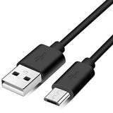 9ft Micro USB Cable Charger Cord - TPE - Black - Fonus K68 289-3