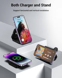 15W Magnetic Wireless Charger  Fast Charge  Foldable Charging Pad  Slim  Quick Charge  USB-C  - ZDG37 2034-3