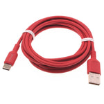 6ft USB-C Cable Red Charger Cord Power Wire - Fonus - C15 1423-6