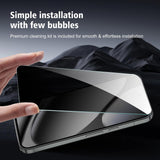 2 Pack Privacy Screen Protector Tempered Glass Anti-Spy Anti-Peep 9H Hardness 3D Edge  - ZD2SP94 2455-7