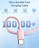 Pink 2 Pack 25W Fast Home Charger PD Type-C 2 Pack 6ft USB-C Cable Quick Power Adapter  - ZDXW188 2537-3