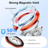 Metal Magnetic Ring Phone Holder  Orange Kickstand Folding Desk Stand  - ZDXW219 2569-5