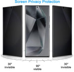 2 Pack Privacy Screen Protector TPU Film Fingerprint Works Anti-Spy Anti-Peep 3D Edge  - ZD2V44 2066-2