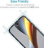 2 Pack Screen Protector Tempered Glass HD Clear Full Cover (Fingerprint Unlock) 9H Hardness  - ZD2SP74 2312-5