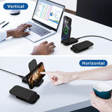 Foldable Wireless Charger 15W Fast Folding Stand Charging Pad  Slim  - ZDXW204 2554-5