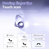 Wireless Ear-Clip TWS Earphones Bluetooth Earbuds Bone Conduction Headphones True Stereo Charging Case Hands-free Mic  - ZDV79 2334-3