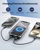 10000mAh 22.5W Power Bank Magnetic Wireless Charging  Backup Battery Portable Charger Slim 2-Port USB  - ZDF77 2336-3