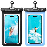 Waterproof Case 2 Pcs Underwater Bag For Pool Sea Floating Cover Touch Screen  - ZDXW277 2638-1