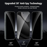 2 Pack Privacy Screen Protector Tempered Glass Anti-Spy Anti-Peep 9H Hardness 3D Edge  - ZD2SP94 2455-2