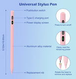 Active Digital Display Stylus Touch Pen Pink Capacitive Rechargeable Palm Rejection  - ZDV63 2100-3