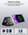 15W Magnetic Wireless Charger  Fast Charge  Foldable Charging Pad  Slim  Quick Charge  USB-C  - ZDG37 2034-4