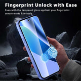 2 Pack Screen Protector Tempered Glass HD Clear Full Cover (Fingerprint Unlock) 9H Hardness  - ZD2SP74 2312-3