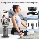 Auto Face Tracking Holder Tripod 360-degree Rotating Photo Stand Remote Shutter Gesture Control Smart Camera Shooting  - ZDXW126 2474-5