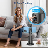 Auto Face Tracking Holder Tripod 360-degree Rotating Photo Stand Remote Shutter Gesture Control Smart Camera Shooting  - ZDXW126 2474-6