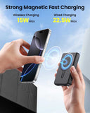 10000mAh 22.5W Power Bank Magnetic Wireless Charging  Backup Battery Portable Charger Slim 2-Port USB  - ZDF77 2336-2