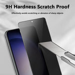 2 Pack Privacy Screen Protector Tempered Glass Anti-Spy 9H Hardness Anti-Peep 3D Edge  - ZD2XG90 2043-4