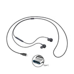 TYPE-C Earphones  USB-C Earbuds  Headphones w Mic Headset Earpieces  - ZDXS91 2084-2
