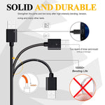 6ft Micro USB Cable Charger Cord - TPE - Black - Selna K20 276-5
