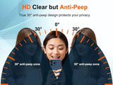 2 Pack Privacy Screen Protector Tempered Glass Curved Anti-Spy Anti-Peep 3D Edge  - ZD2SP48 2267-2