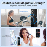 Metal Magnetic Ring Phone Holder  Kickstand Folding  Desk Stand Black  - ZDXW215 2565-2