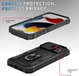 Hybrid Case Cover Metal Ring Lens Protects Kickstand Shockproof Armor  - ZDXW109 2457-2