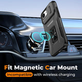 Hybrid Case Cover Metal Ring Lens Protects Kickstand Shockproof Armor  - ZDXW107 2449-5