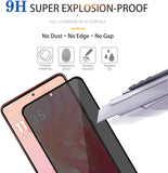 2 Pack Privacy Screen Protector Tempered Glass Anti-Spy 9H Hardness Anti-Peep 3D Edge  - ZD2V73 2112-4