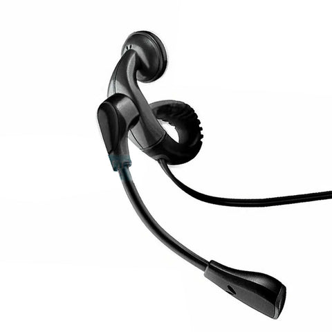  Wired Earphone   with Boom Mic  Ear-hook  3.5mm Adapter   Single Earbud   Headphone   - ZDXC37 2097-1