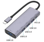  5-in-1 Adapter USB Hub   USB-C Charger Port   USB Splitter   TYPE-C PD Port   - ZDL53 2013-3