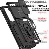 Hybrid Case Cover  Metal Ring  Lens Protects  Kickstand Shockproof Armor  - ZDXW12 2348-8