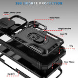 Hybrid Case Cover Metal Ring Lens Protects Kickstand Shockproof Armor  - ZDXW112 2460-7