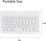  Wireless Keyboard   Ultra Slim   Rechargeable  Portable Compact  - ZDS79 2053-7