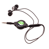 Retractable Earphones Headphones Hands-free  Earbuds 3.5mm w Mic Headset  - ZDD51 2328-4