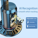 Auto Face Tracking Holder Phone Stand 360-degree Rotation Tripod Smart Camera Shooting Rechargeable Remote Shutter  - ZDXW125 2473-2