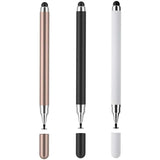 3 Pcs Stylus Touch Screen Pen  Lightweight Plastic  Black, White, Rose Gold  - ZDXW260 2621-1