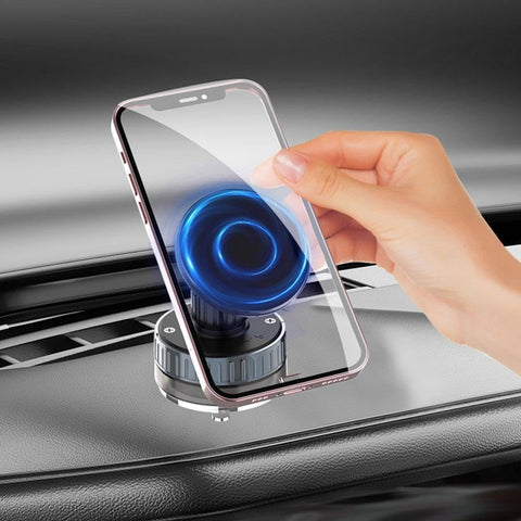 Magnetic Car Mount Phone Holder For Dash Windshield  Vacuum MagSafe Compatible Swivel  - ZDZ89 2191-1