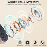 Pink Wireless Ear-hook Earphones Bluetooth Earbuds Over the Ear Headphones True Stereo Charging Case Hands-free  - ZDXW267 2628-2